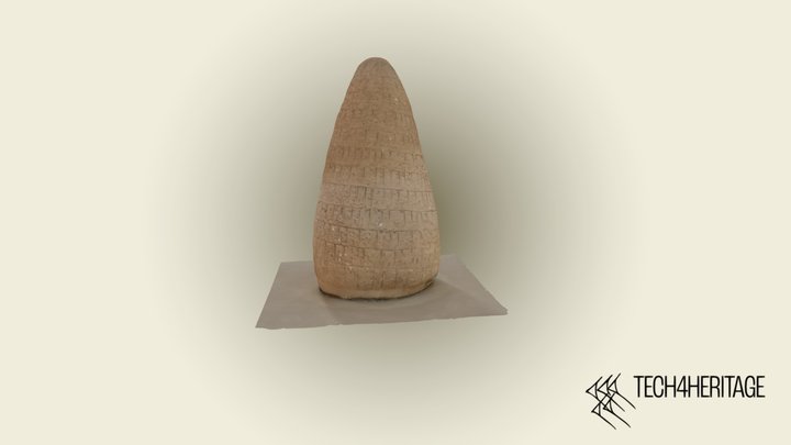 Cuneiform foundation nail 3D Model