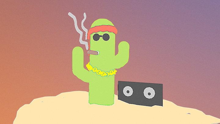 Gangsta cactus – Modelo 3D gratuito STL