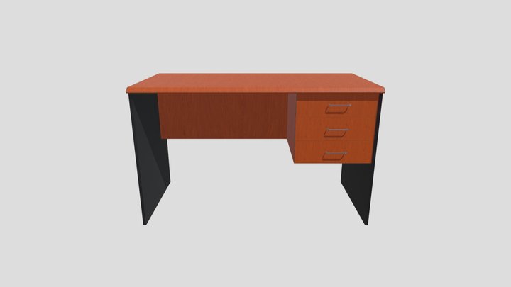 Modern Office Table 3D Model