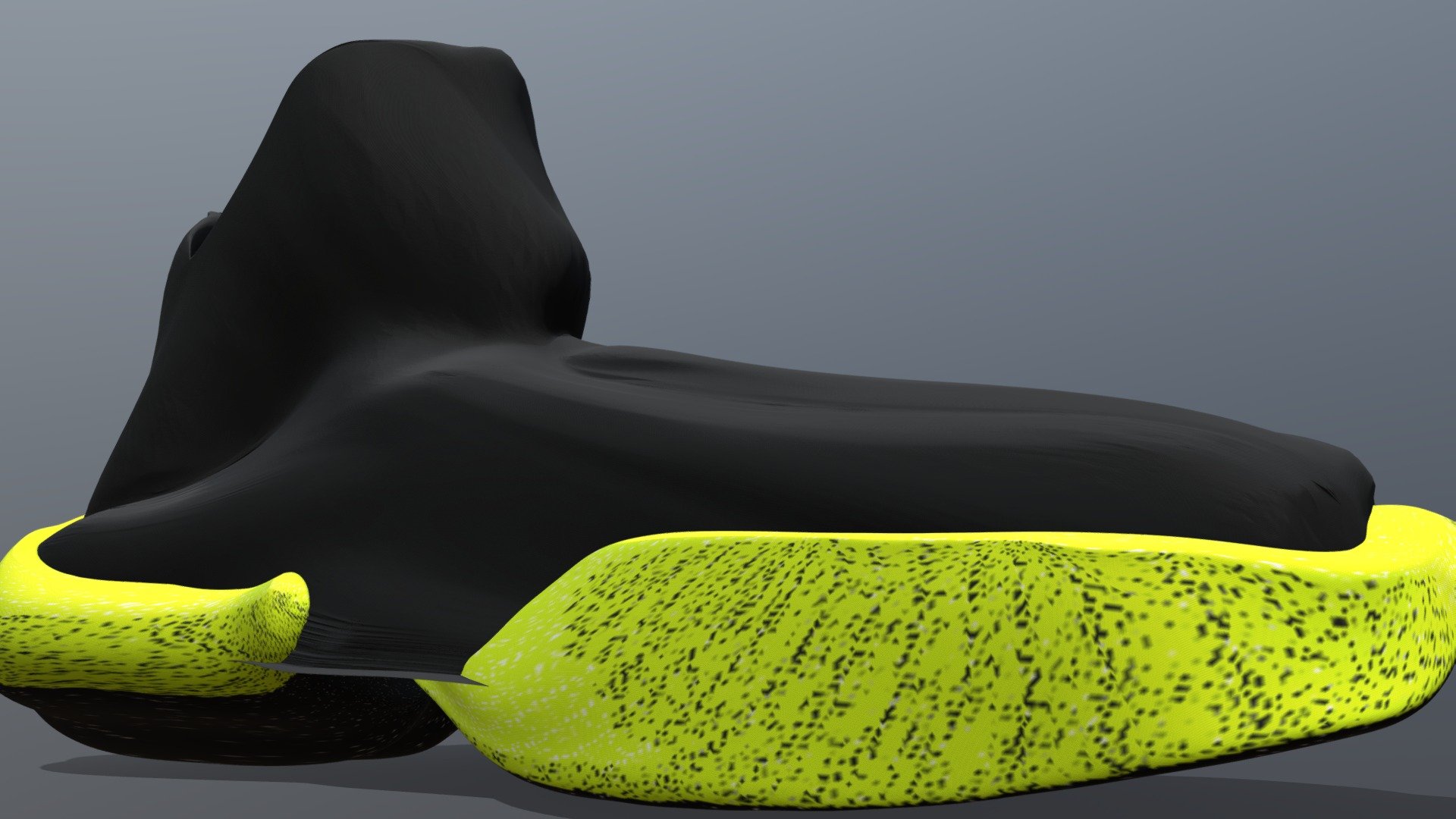 Shoe charcoal and yellow
