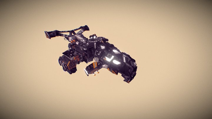 ship (district9 inspired) 3D Model