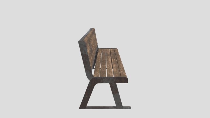 Park Bench 3D Model