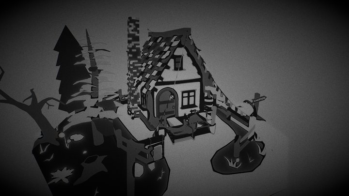 Shady Noir Tavern - Cel Shaded Effect 3D Model