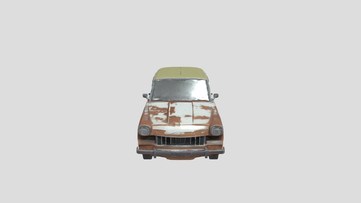 Rusty vintage car 3D Model