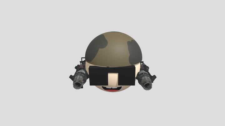 Skibidi Military Cannon Head 3D Model