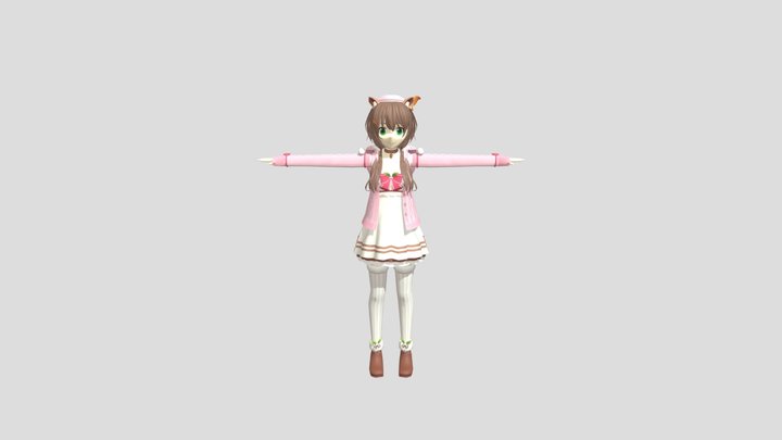 Ayunda Risu - from Hololive ID (Fanart) 3D Model