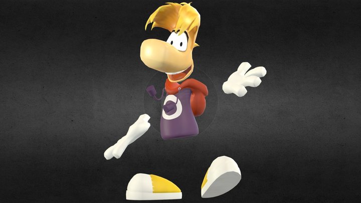 It's Rayman! 3D Model