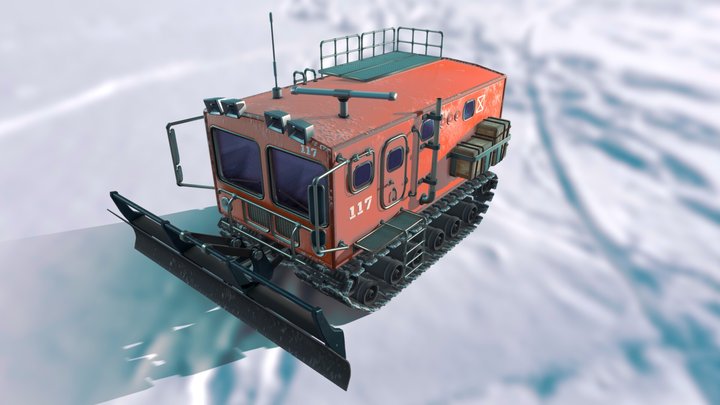 Antarctic Research Truck 3D Model