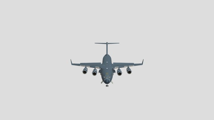c17 Globemaster with animation 3D Model