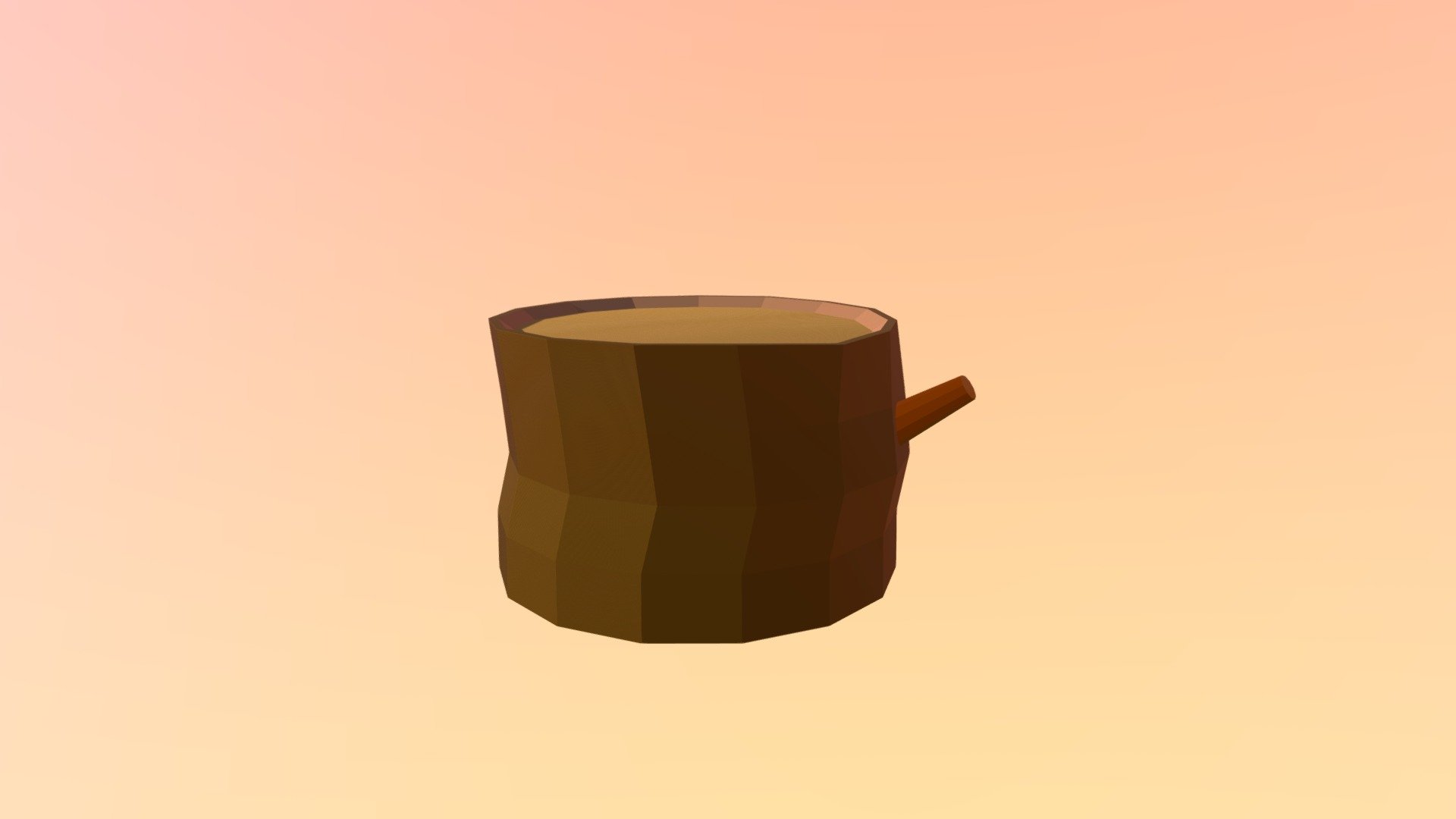 Low Poly / Cut Down Tree