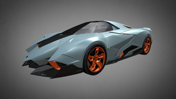Lamborghini Egoista 3D Model