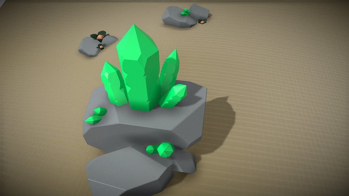 Crystal in the Desert 3D Model