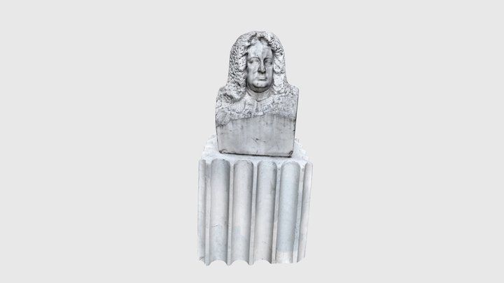 Bach statue 3D Model