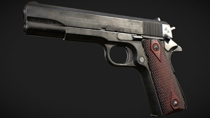 M1911 pistol 3D Model