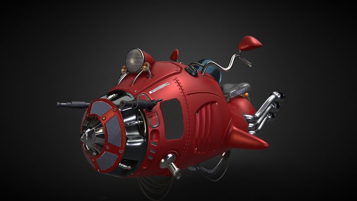 MWhale bike 3D Model