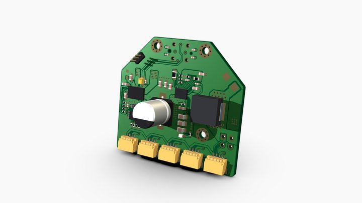 USB-C Power Distribution Board 60W 3D Model