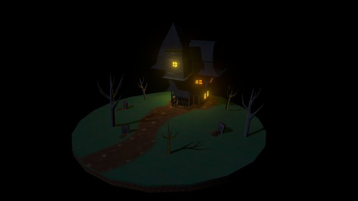 World Skills Spooky Mansion 3D Model