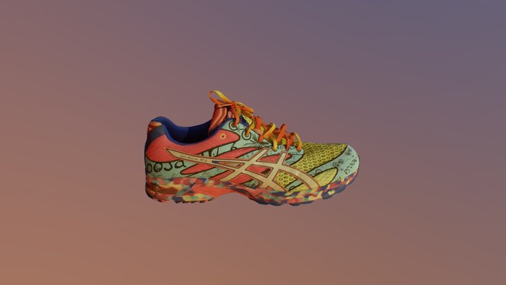 Colorful Tennis Shoe 3D Scan 3D Model
