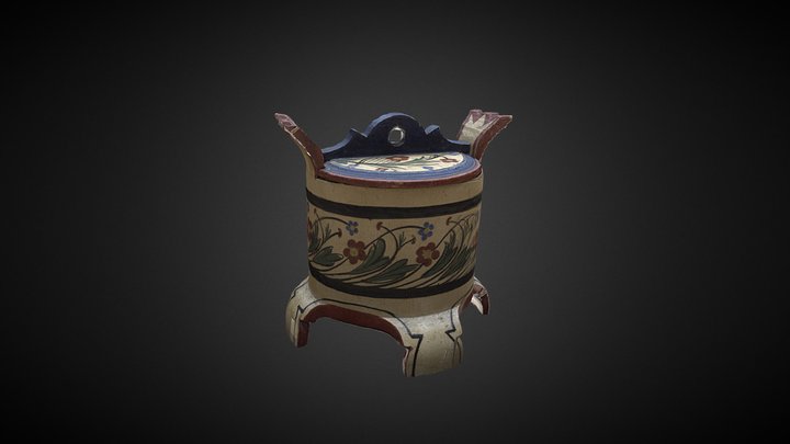 Wooden Box 3D Model