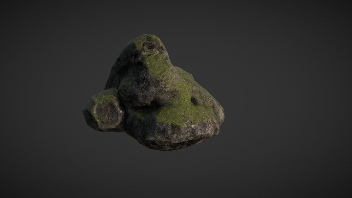 Rock_dark_example_3 3D Model