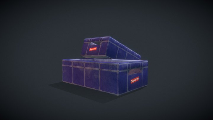 Plastic Crate (Carton) 3D Model