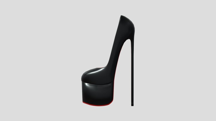 Ginger Platform High Heel Pumps 3D Model