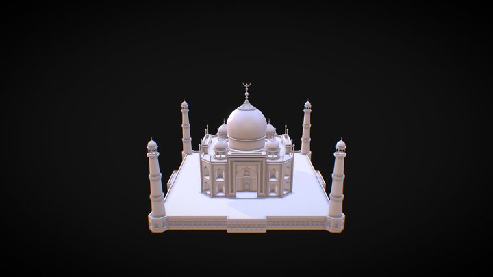 Taj mahal 3D Model