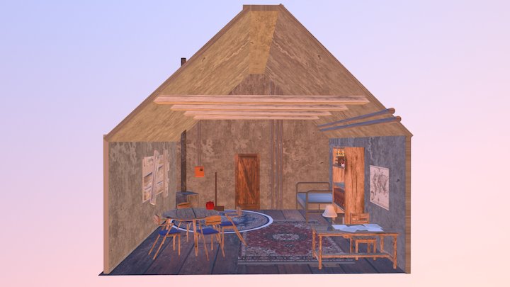 Shelter Room 3D Model