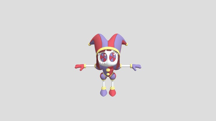 Cartoon_pomni_amazing_digital_circus 3D Model