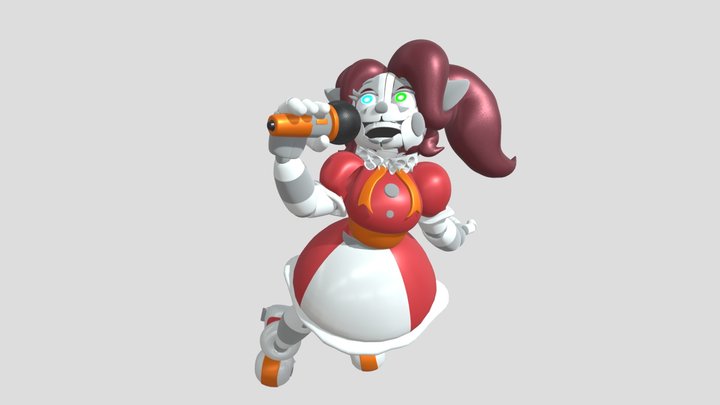 Glam Rock Circus Baby – Free 3D Model STL