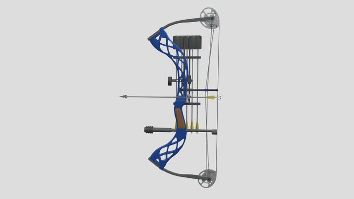 Coursework, hunting bow 3D Model