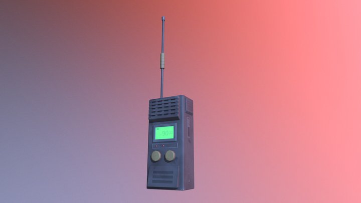 Old Walkie Talkie 3D Model