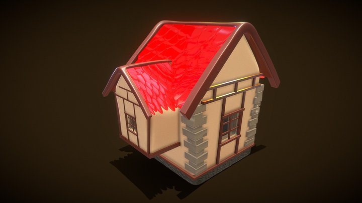 Isolated House v2 3D Model