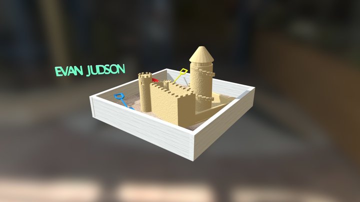 Sand Castle 3D Model