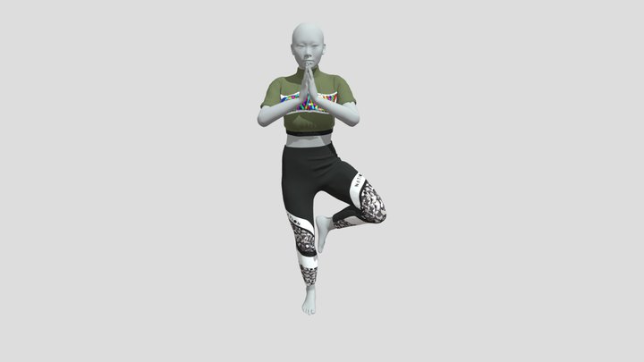 yoga_01Activewear performance legging 3D Model