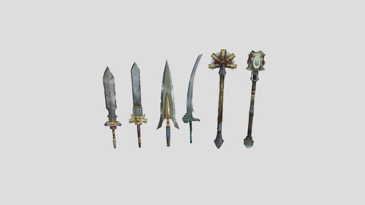 Sword Pack [Low Poly] 3D Model