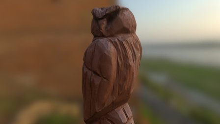 Wooden owl [3d scan] 3D Model