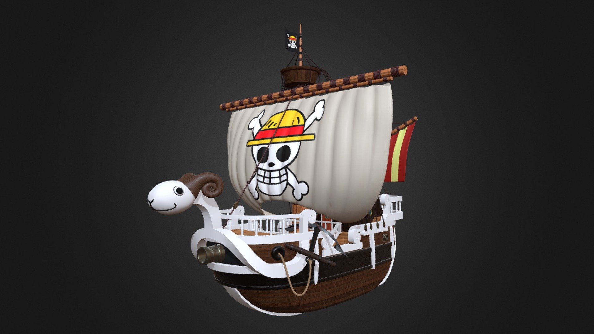 One Piece Going Merry Model Ship Model Kit