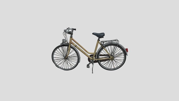 Vintage Bicycle on Grass – Free 3D Model STL