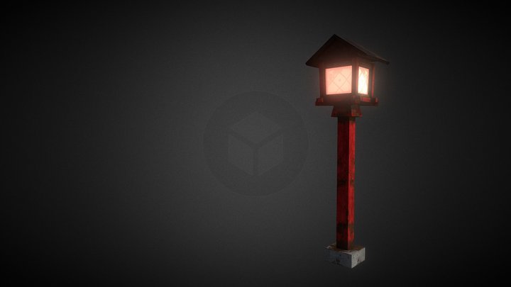 Wooden lantern（　木製灯篭　） 3D Model