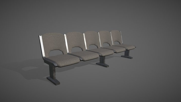 Waiting Chair 01 3D Model