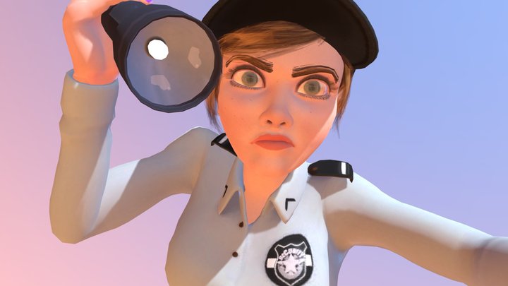 officer_vanessa_jumpscare 3D Model