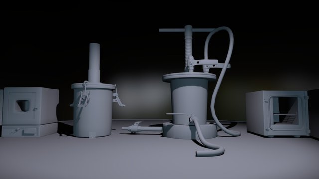 P1 Laboratory Devices 3D Model