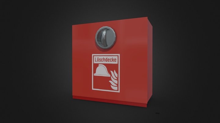 Fire Blanket and Box (German) 3D Model