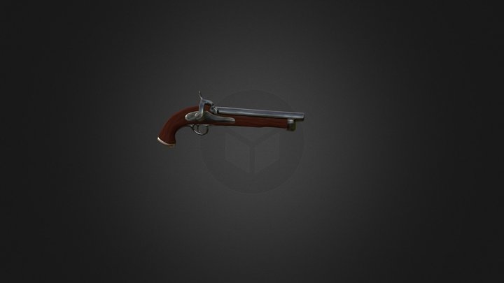 Pistola Antigua 3D Model