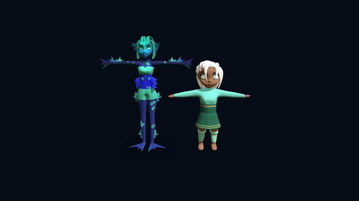 siren (female character model) 3D Model
