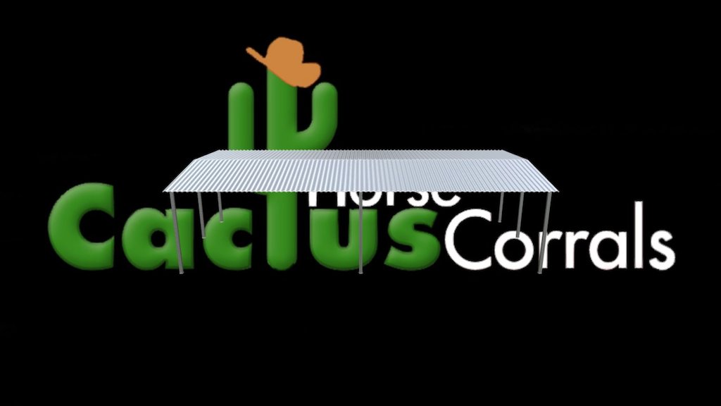 HSFS2448G 24x48 Freestanding Gable — Sketchfab embed 3D viewer