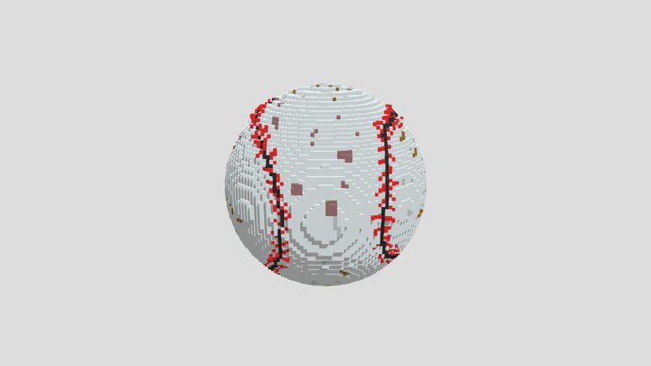 window in baseball 3D Model