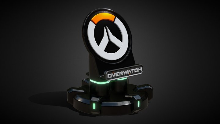 Overwatch Phone Stand 3D Model
