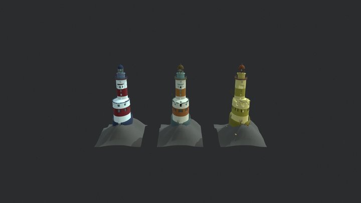 The Aniva lighthouse on Sakhalin island 3D Model